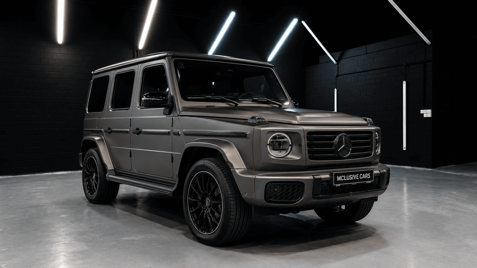 Mercedes G450 in Braunmetallic – Frontansicht